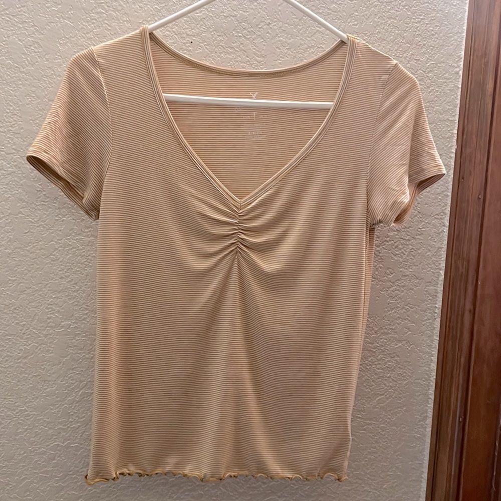 American Eagle, Small, Yellow + White T